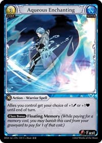 Aqueous Enchanting - Dawn of Ashes 1st Edition - Grand Archive TCG card