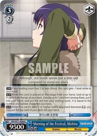 Morning of the Festival, Michiru - Saekano How to Raise a Boring Girlfriend. flat - Weiss Schwarz card