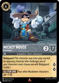 Mickey Mouse - Musketeer - The First Chapter - Disney Lorcana card