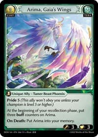 Arima, Gaia's Wings - Dawn of Ashes 1st Edition - Grand Archive TCG card