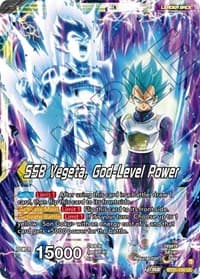 SSB Son Goku // SSB Vegeta, God-Level Power - Wild Resurgence - Dragon Ball Super: Masters card