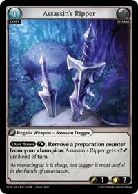 Assassin's Ripper - Dawn of Ashes 1st Edition - Grand Archive TCG card