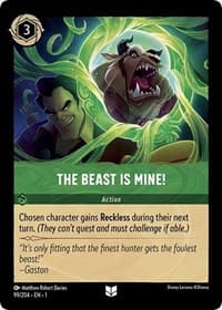 The Beast is Mine! - The First Chapter - Disney Lorcana card