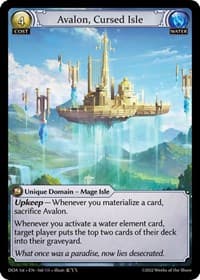 Avalon, Cursed Isle - Dawn of Ashes 1st Edition - Grand Archive TCG card