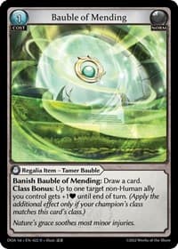 Bauble of Mending - Dawn of Ashes 1st Edition - Grand Archive TCG card