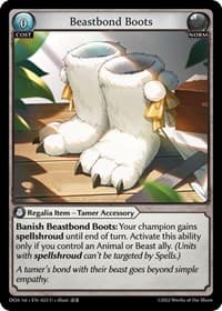 Beastbond Boots - Dawn of Ashes 1st Edition - Grand Archive TCG card