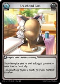 Beastbond Ears - Dawn of Ashes 1st Edition - Grand Archive TCG card