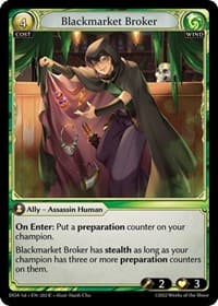Blackmarket Broker - Dawn of Ashes 1st Edition - Grand Archive TCG card