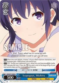 Scapegoat, Michiru - Saekano How to Raise a Boring Girlfriend. flat - Weiss Schwarz card