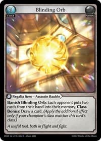 Blinding Orb - Dawn of Ashes 1st Edition - Grand Archive TCG card