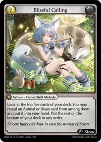 Blissful Calling - Dawn of Ashes 1st Edition - Grand Archive TCG card