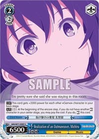 Realization of an Outmaneuver, Michiru - Saekano How to Raise a Boring Girlfriend. flat - Weiss Schwarz card
