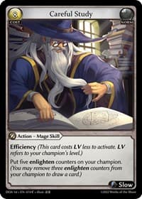 Careful Study - Dawn of Ashes 1st Edition - Grand Archive TCG card