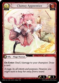 Clumsy Apprentice - Dawn of Ashes 1st Edition - Grand Archive TCG card