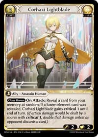 Corhazi Lightblade - Dawn of Ashes 1st Edition - Grand Archive TCG card