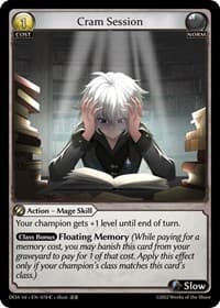 Cram Session - Dawn of Ashes 1st Edition - Grand Archive TCG card