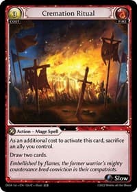 Cremation Ritual - Dawn of Ashes 1st Edition - Grand Archive TCG card