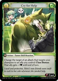 Cry for Help - Dawn of Ashes 1st Edition - Grand Archive TCG card