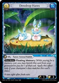 Dewdrop Hares - Dawn of Ashes 1st Edition - Grand Archive TCG card