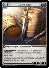 Drawn Blade - Dawn of Ashes 1st Edition - Grand Archive TCG card