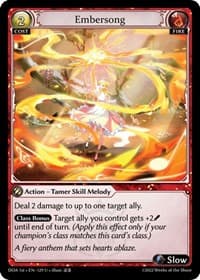 Embersong - Dawn of Ashes 1st Edition - Grand Archive TCG card