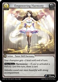 Empowering Harmony - Dawn of Ashes 1st Edition - Grand Archive TCG card