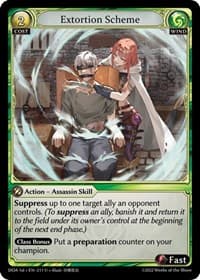 Extortion Scheme - Dawn of Ashes 1st Edition - Grand Archive TCG card