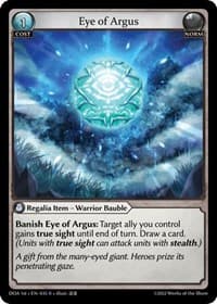 Eye of Argus - Dawn of Ashes 1st Edition - Grand Archive TCG card