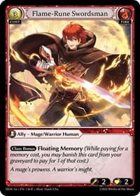 Flame-Rune Swordsman - Dawn of Ashes 1st Edition - Grand Archive TCG card