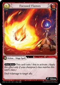 Focused Flames - Dawn of Ashes 1st Edition - Grand Archive TCG card
