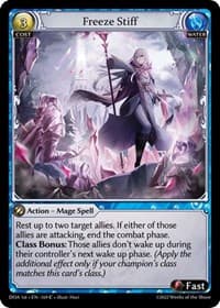 Freeze Stiff - Dawn of Ashes 1st Edition - Grand Archive TCG card