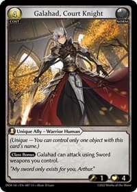 Galahad, Court Knight - Dawn of Ashes 1st Edition - Grand Archive TCG card