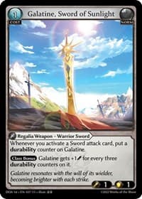 Galatine, Sword of Sunlight - Dawn of Ashes 1st Edition - Grand Archive TCG card