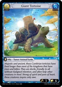 Giant Tortoise - Dawn of Ashes 1st Edition - Grand Archive TCG card