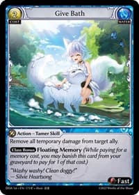 Give Bath - Dawn of Ashes 1st Edition - Grand Archive TCG card
