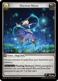 Harness Mana - Dawn of Ashes 1st Edition - Grand Archive TCG card