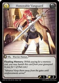 Honorable Vanguard - Dawn of Ashes 1st Edition - Grand Archive TCG card