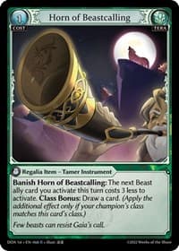 Horn of Beastcalling - Dawn of Ashes 1st Edition - Grand Archive TCG card