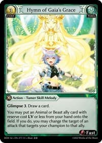 Hymn of Gaia's Grace - Dawn of Ashes 1st Edition - Grand Archive TCG card