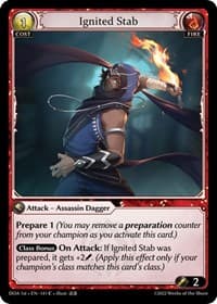 Ignited Stab - Dawn of Ashes 1st Edition - Grand Archive TCG card