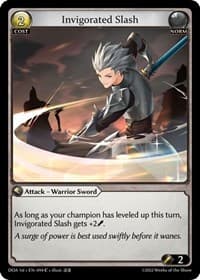Invigorated Slash - Dawn of Ashes 1st Edition - Grand Archive TCG card