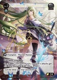 Lorraine, Blademaster (CUR) - Dawn of Ashes 1st Edition - Grand Archive TCG card