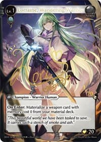 Lorraine, Wandering Warrior (CUR) - Dawn of Ashes 1st Edition - Grand Archive TCG card
