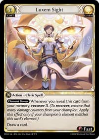 Luxem Sight - Dawn of Ashes 1st Edition - Grand Archive TCG card
