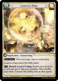 Luxera's Map - Dawn of Ashes 1st Edition - Grand Archive TCG card