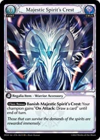 Majestic Spirit's Crest - Dawn of Ashes 1st Edition - Grand Archive TCG card