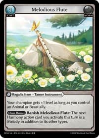 Melodious Flute - Dawn of Ashes 1st Edition - Grand Archive TCG card