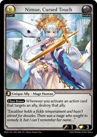 Nimue, Cursed Touch - Dawn of Ashes 1st Edition - Grand Archive TCG card