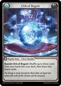 Orb of Regret - Dawn of Ashes 1st Edition - Grand Archive TCG card