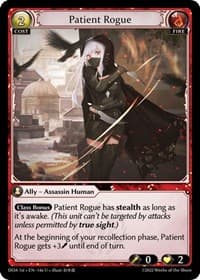 Patient Rogue - Dawn of Ashes 1st Edition - Grand Archive TCG card